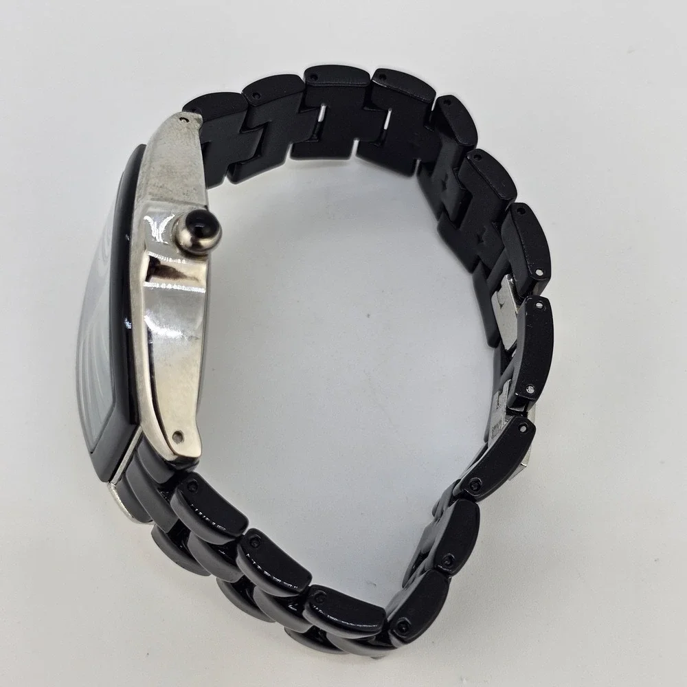 Gossip Watch Women 38MM White Dial Date Black Bands 6.5